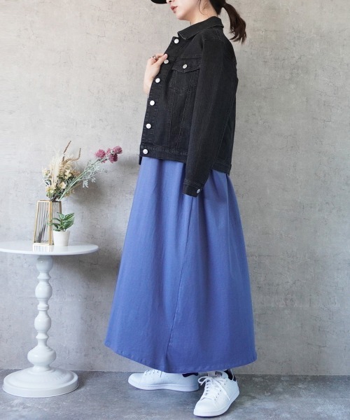 SELECT LEVERY(セレクトリベリー)の「襟付きデニムジャケット(デニムジャケット・レディース・ブラック系その他/ワンウォッシュ/ネイビー・MEDIUM/LARGE/X-LARGE/SMALL)」の16枚目の写真