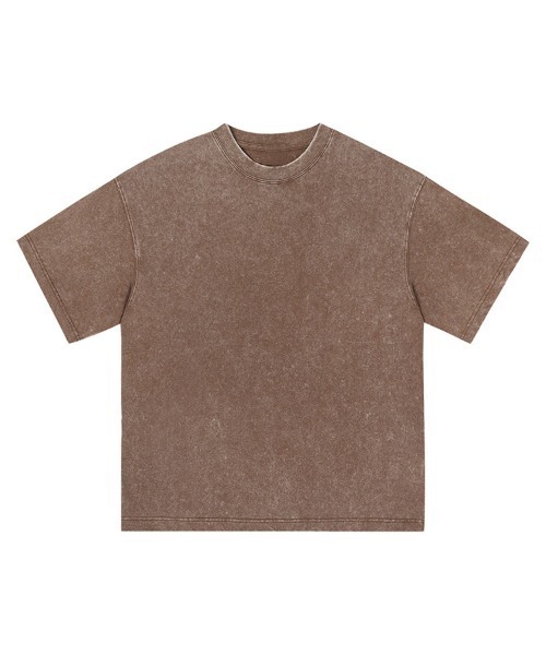 Ressaca(レサーカ)の「オーバーサイズピグメント加工Tシャツ(Tシャツ/カットソー・メンズ・ブラック/アイボリー/カーキ/ブルー/グレー/パープル/ブラウン/グリーン/ピンク・L/XL/M)」の4枚目の写真