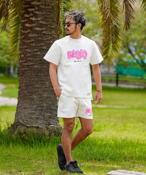 godsavage ホワイト Tシャツ ショートパンツ M 楽天市場】メンズ セットアップ 2点セット 半袖Tシャツ ハーフ