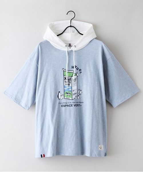 Blue Standard (ブルースタンダード)の「【Blue Standard/ブルースタンダード】スラブコットン アニマルプリント Tパーカー(Tシャツ/カットソー・メンズ・その他/その他2/その他1・X-LARGE/LARGE/MEDIUM)」の13枚目の写真