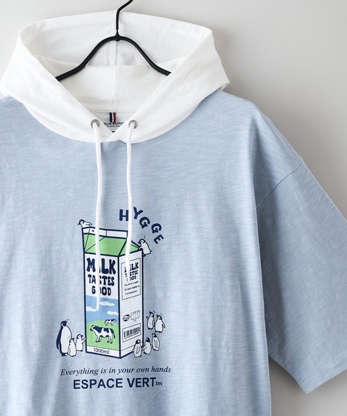 Blue Standard (ブルースタンダード)の「【Blue Standard/ブルースタンダード】スラブコットン アニマルプリント Tパーカー(Tシャツ/カットソー・メンズ・その他/その他2/その他1・X-LARGE/LARGE/MEDIUM)」の14枚目の写真
