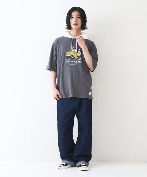 Blue Standard (ブルースタンダード)の「【Blue Standard/ブルースタンダード】スラブコットン アニマルプリント Tパーカー(Tシャツ/カットソー・メンズ・その他/その他2/その他1・X-LARGE/LARGE/MEDIUM)」の10枚目の写真