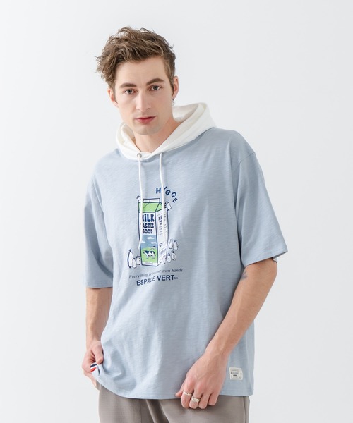 Blue Standard (ブルースタンダード)の「【Blue Standard/ブルースタンダード】スラブコットン アニマルプリント Tパーカー(Tシャツ/カットソー・メンズ・その他/その他2/その他1・X-LARGE/LARGE/MEDIUM)」の19枚目の写真