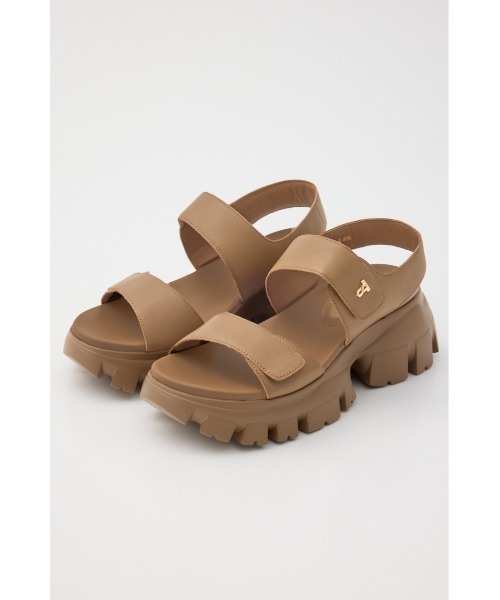 STACCATO（スタッカート）の「Ｗベルトラギットソールサンダル（サンダル・レディース・ホワイト/ブラウン・24.5cm/22.5cm/23cm/23.5cm/24cm）」の2枚目の写真