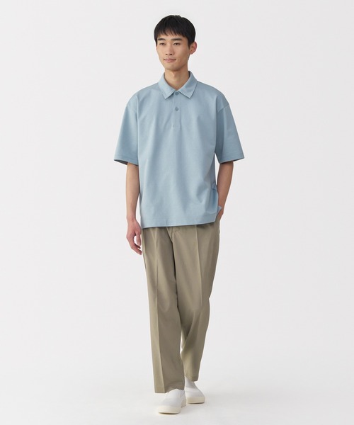 無印良品（ムジルシリョウヒン）の「紳士　風を通すタックテーパードパンツ（その他パンツ・メンズ・ブラウン系/ブラック/ダークネイビー・L/M/S/XL）」の13枚目の写真