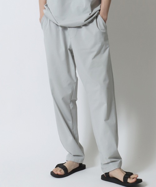 SITRY（シトリー）の「COOL THROUGH Function Pants/接触冷感 速乾 イージーパンツ テーパードパンツ セットアップ対応（その他パンツ・メンズ・チャコール/サックスブルー/ブラック/ライトグレー・LL/M/L）」の2枚目の写真