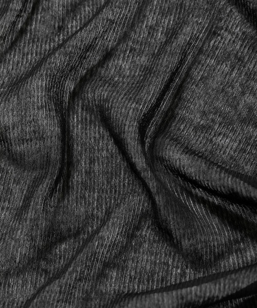 beautiful people（ビューティフルピープル）の「sheer jersey rib     logo print longT（Tシャツ/カットソー・レディース・ブラック/オリーブ/ピンク・36）」の4枚目の写真