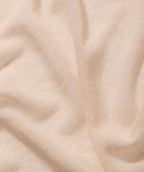 beautiful people（ビューティフルピープル）の「sheer jersey rib     logo print longT（Tシャツ/カットソー・レディース・ブラック/オリーブ/ピンク・36）」の6枚目の写真