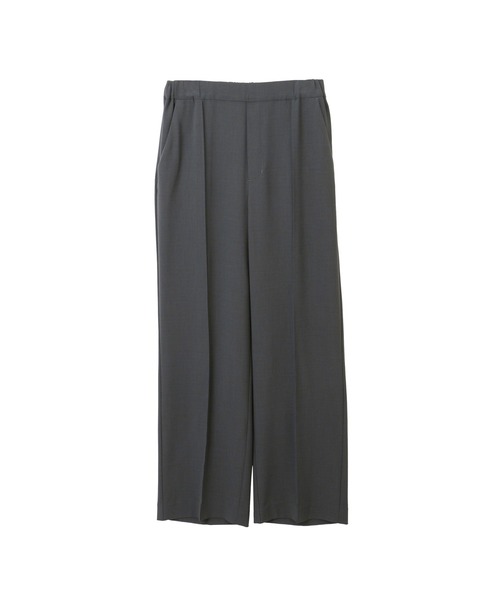 AOYAMA（アオヤマ）の「【UVカット】〈２点セット〉コスパアイテム！テーラードジャケット＋ワイドパンツ/チャコールグレー/モカ｜通勤＆オフィス＆入卒＆セレモニー＆オケージョン｜自宅で洗える・ストレッチ・防シワ・吸汗速乾｜（スーツセット・レディース・モカ/チャコールグレー・M/L/LL）」の4枚目の写真