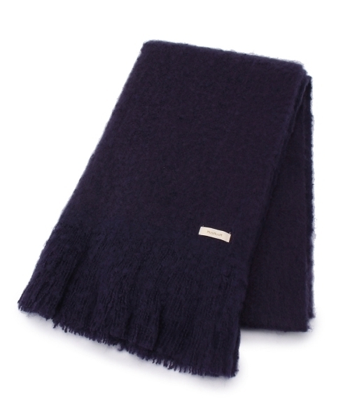 HusHusH（ハッシュアッシュ）の「ヘアリーフリンジボリュームストール（マフラー・レディース・グレー/ブルー/ブルー系1/ピンク・00）」の3枚目の写真