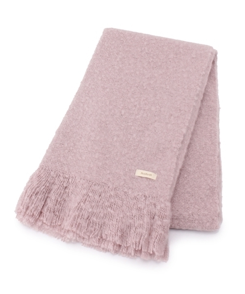 HusHusH（ハッシュアッシュ）の「ヘアリーフリンジボリュームストール（マフラー・レディース・グレー/ブルー/ブルー系1/ピンク・00）」の4枚目の写真