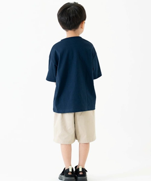 and D. petit main（アンドディープティマイン）の「【綿100%】ナンバリングワイド半T（Tシャツ/カットソー・キッズ・ライム/ネイビー/ホワイト・110cm/120cm/130cm/140cm/150cm/100cm/90cm）」の10枚目の写真