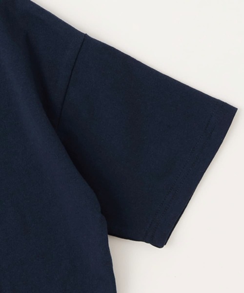 and D. petit main（アンドディープティマイン）の「【綿100%】ナンバリングワイド半T（Tシャツ/カットソー・キッズ・ライム/ネイビー/ホワイト・110cm/120cm/130cm/140cm/150cm/100cm/90cm）」の14枚目の写真