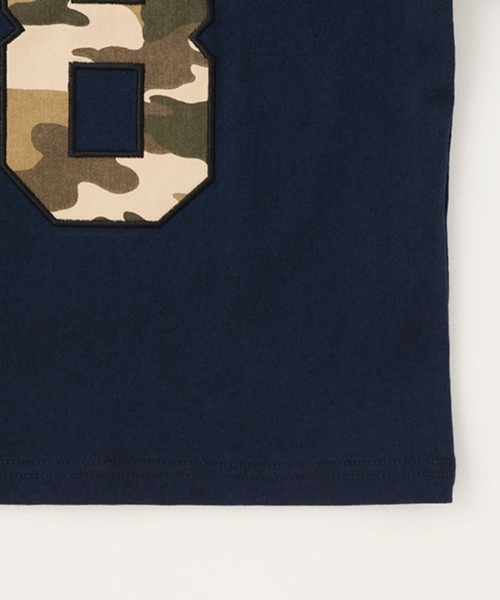 and D. petit main（アンドディープティマイン）の「【綿100%】ナンバリングワイド半T（Tシャツ/カットソー・キッズ・ライム/ネイビー/ホワイト・110cm/120cm/130cm/140cm/150cm/100cm/90cm）」の15枚目の写真