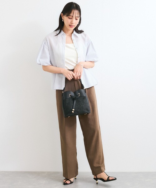 VIS（ビス）の「ハートカットカゴバッグ（ショルダーバッグ・レディース・ブラック/ホワイト系その他・FREE）」の12枚目の写真