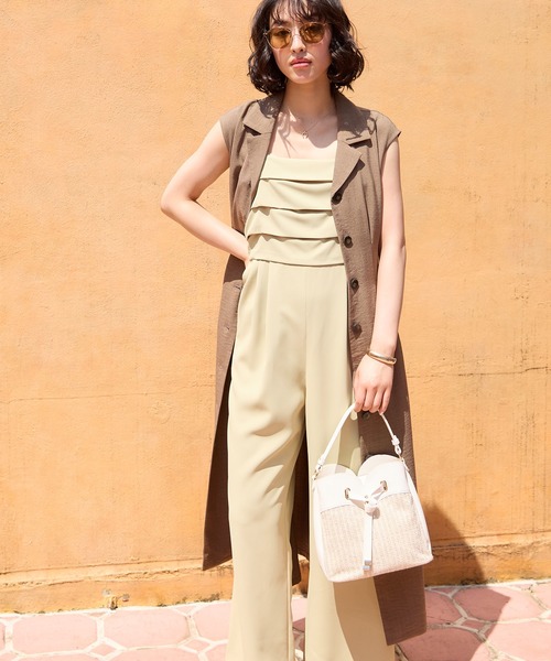 VIS（ビス）の「ハートカットカゴバッグ（ショルダーバッグ・レディース・ブラック/ホワイト系その他・FREE）」の3枚目の写真