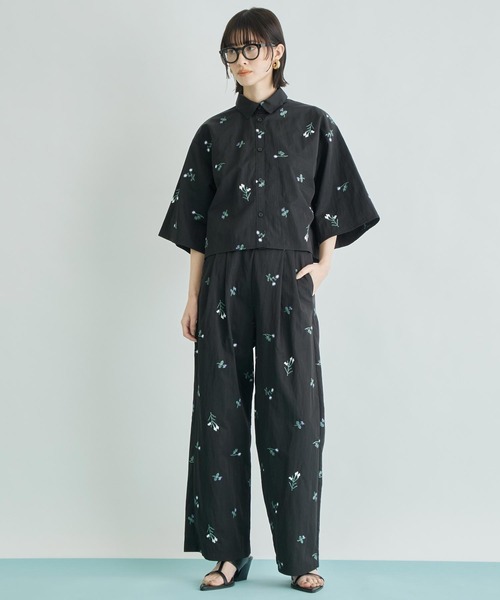 新品タグ付き　アナップセッティミッシモ Settimissimo フレアパンツ 予約商品】デニム風タンクトップ＆フレアパンツセット｜海外