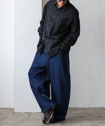 パンツ dasyori yorisport 5stripe denim 5-Stripe Denim (Black/White) | YORI