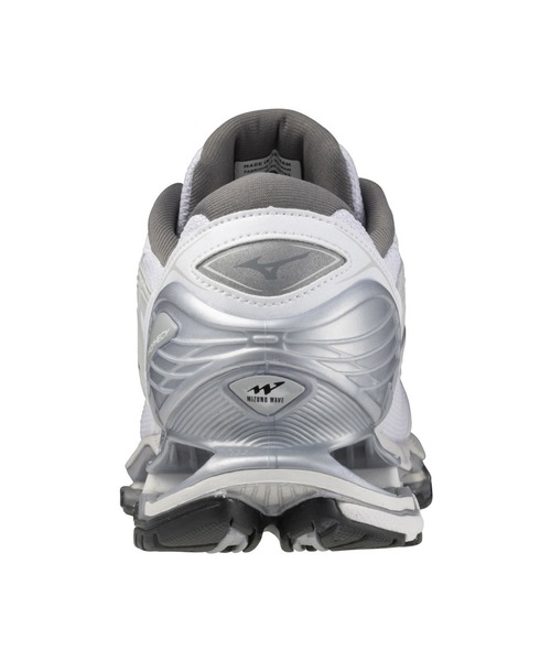MIZUNO(ミズノ )の「MIZUNO/ミズノ メンズ レディース スニーカー シルバー 韓国 クッション WAVE PROPHECY LS D1GA333702(スニーカー・メンズ・ホワイト/ホワイト×シルバー・23.5cm/24.0cm/24.5cm/25.0cm/23.0cm/26.0cm/26.5cm/27.0cm/27.5cm/28.0cm)」の7枚目の写真
