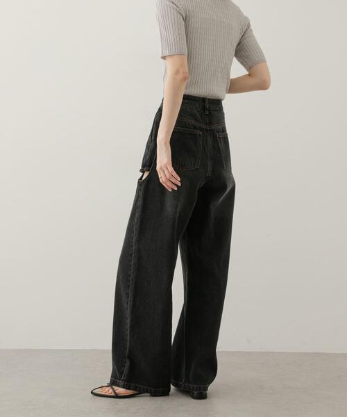 SENSE OF PLACE by URBAN RESEARCH（センスオブプレイスバイアーバンリサーチ）の「サイドカットアウトデニム（その他パンツ・レディース・ブラック/インディゴブルー・SMALL/MEDIUM）」の11枚目の写真