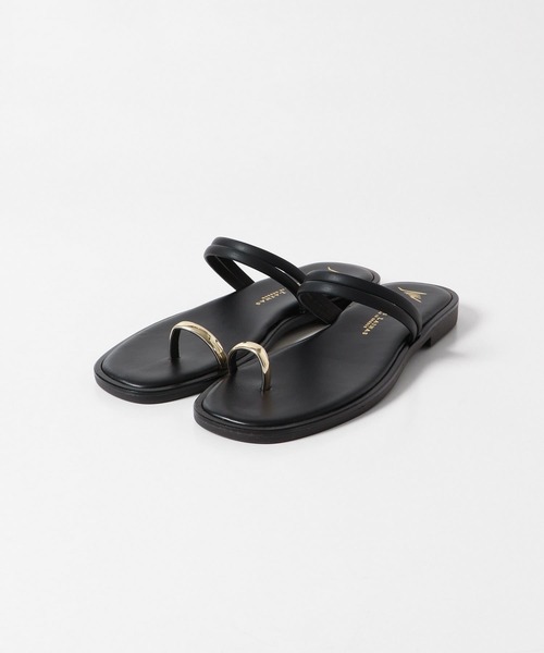 URBAN RESEARCH Sonny Label（アーバンリサーチサニーレーベル）の「NICOLAS LAINAS　メタルサムリングダブルストラップサンダル（サンダル・レディース・ブラック・36/38/37）」の4枚目の写真