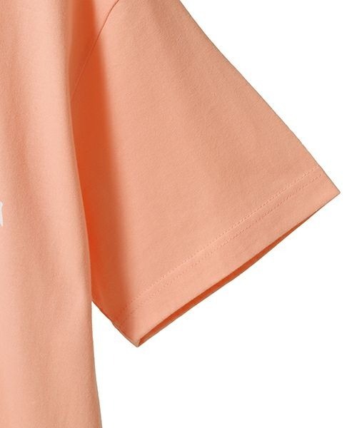 Candy Stripper（キャンディストリッパー）の「【MARRONCREAM】CETTE JOLIE FILLE Tシャツ（Tシャツ/カットソー・レディース・サーモンピンク/ライトベージュ・FREE）」の5枚目の写真