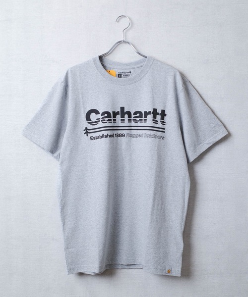 Carhartt(カーハート)の「【T11】【CARHARTT/カーハート】RELAXED FIT HEAVYWEIGHT SHORT-SLEEVE POCKET OUTDOORS GRAPHIC T-SHIRT(Tシャツ/カットソー・メンズ・グレー/サックスブルー/ブラウン・SMALL/MEDIUM/LARGE/X-LARGE)」の2枚目の写真