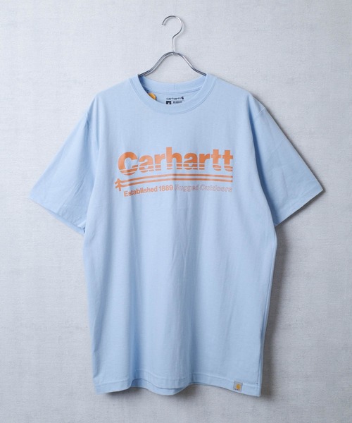 Carhartt(カーハート)の「【T11】【CARHARTT/カーハート】RELAXED FIT HEAVYWEIGHT SHORT-SLEEVE POCKET OUTDOORS GRAPHIC T-SHIRT(Tシャツ/カットソー・メンズ・グレー/サックスブルー/ブラウン・SMALL/MEDIUM/LARGE/X-LARGE)」の1枚目の写真