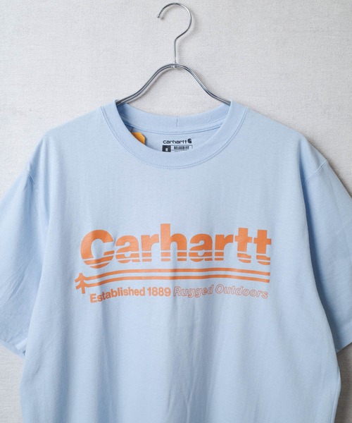 Carhartt(カーハート)の「【T11】【CARHARTT/カーハート】RELAXED FIT HEAVYWEIGHT SHORT-SLEEVE POCKET OUTDOORS GRAPHIC T-SHIRT(Tシャツ/カットソー・メンズ・グレー/サックスブルー/ブラウン・SMALL/MEDIUM/LARGE/X-LARGE)」の4枚目の写真