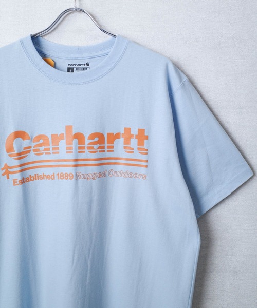 Carhartt(カーハート)の「【T11】【CARHARTT/カーハート】RELAXED FIT HEAVYWEIGHT SHORT-SLEEVE POCKET OUTDOORS GRAPHIC T-SHIRT(Tシャツ/カットソー・メンズ・グレー/サックスブルー/ブラウン・SMALL/MEDIUM/LARGE/X-LARGE)」の8枚目の写真