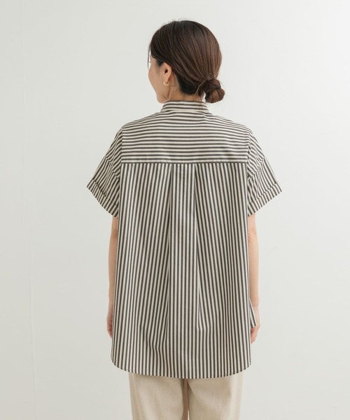 新品◎アーバンリサーチドアーズ◎ストライプロールアップタックシャツ セール 30%OFF】ストライプロールアップタックシャツ(506126328