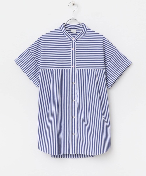 DOORS ストライプロールアップタックシャツ URBAN RESEARCH DOORS（アーバンリサーチドアーズ）の