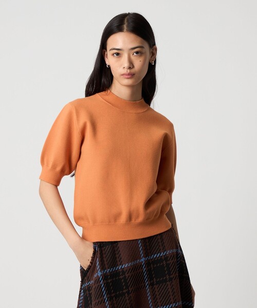 EMMEL REFINES（エメルリファインズ）の「＜EMMEL REFINES＞EM ミラノリブ パフスリーブ ニットプルオーバー（ニット/セーター・レディース・ブラウン/レッド/オレンジ・FREE）」の20枚目の写真