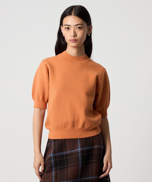 EMMEL REFINES（エメルリファインズ）の「＜EMMEL REFINES＞EM ミラノリブ パフスリーブ ニットプルオーバー（ニット/セーター・レディース・ブラウン/レッド/オレンジ・FREE）」の21枚目の写真