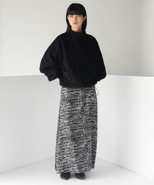 mintdesigns（ミントデザインズ）の「FEATHER LACE BLOUSON（ブルゾン・レディース・ブラック/ホワイト・ONESIZE）」の4枚目の写真