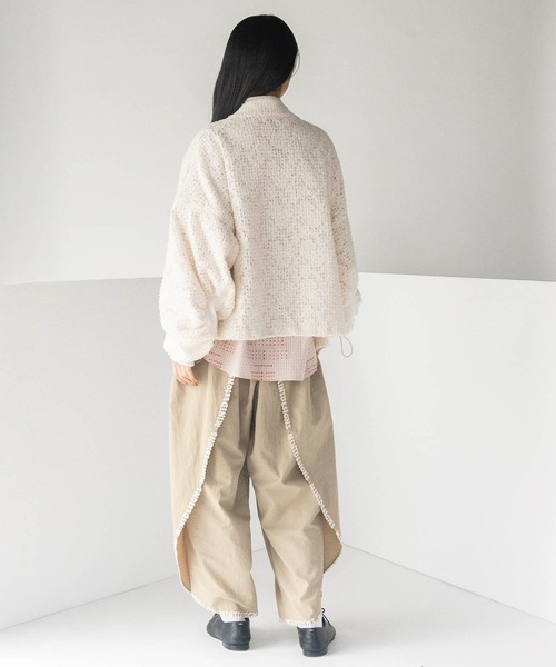 mintdesigns（ミントデザインズ）の「FEATHER LACE BLOUSON（ブルゾン・レディース・ブラック/ホワイト・ONESIZE）」の8枚目の写真