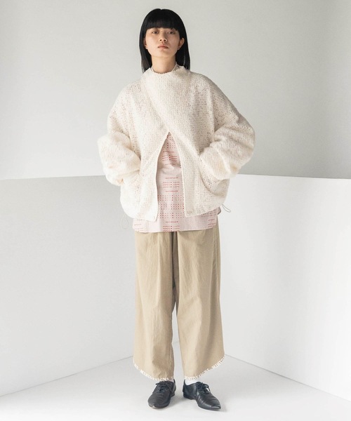 mintdesigns（ミントデザインズ）の「FEATHER LACE BLOUSON（ブルゾン・レディース・ブラック/ホワイト・ONESIZE）」の9枚目の写真