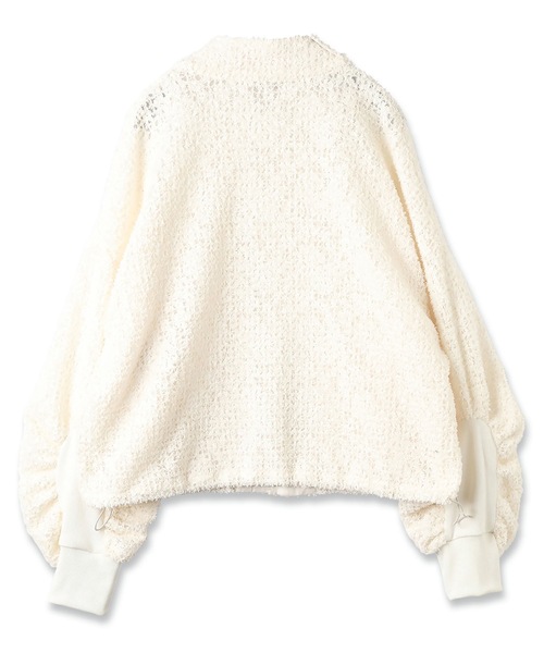 mintdesigns（ミントデザインズ）の「FEATHER LACE BLOUSON（ブルゾン・レディース・ブラック/ホワイト・ONESIZE）」の11枚目の写真
