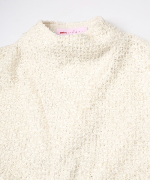 mintdesigns（ミントデザインズ）の「FEATHER LACE BLOUSON（ブルゾン・レディース・ブラック/ホワイト・ONESIZE）」の22枚目の写真