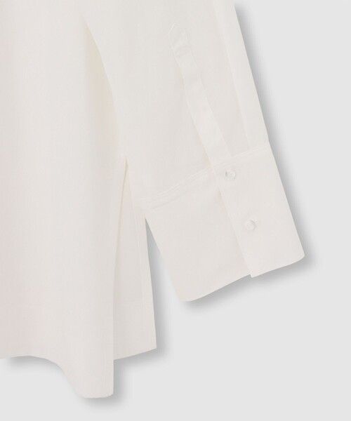 allureville（アルアバイル）の「ダンガリーバンドカラーシャツ（シャツ/ブラウス・レディース・オフホワイト/ブラック/オレンジ・2）」の11枚目の写真