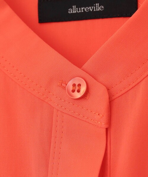 allureville（アルアバイル）の「ダンガリーバンドカラーシャツ（シャツ/ブラウス・レディース・オフホワイト/ブラック/オレンジ・2）」の5枚目の写真