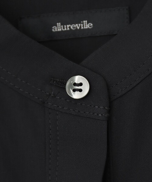 allureville（アルアバイル）の「ダンガリーバンドカラーシャツ（シャツ/ブラウス・レディース・オフホワイト/ブラック/オレンジ・2）」の8枚目の写真
