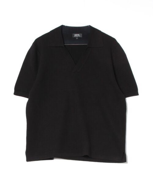 A.P.C.（アーペーセー）の「POLO LIVIO（ニット/セーター・メンズ・キナリ/ブラック・XS/S/M/L）」の2枚目の写真