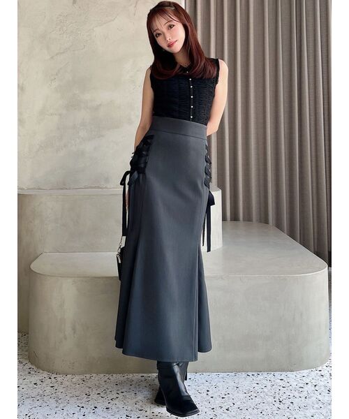 RESEXXY(リゼクシー)の「シャーリングボリュームトップス(その他トップス・レディース・アイボリー/ピンク/ブラック・FREE)」の5枚目の写真