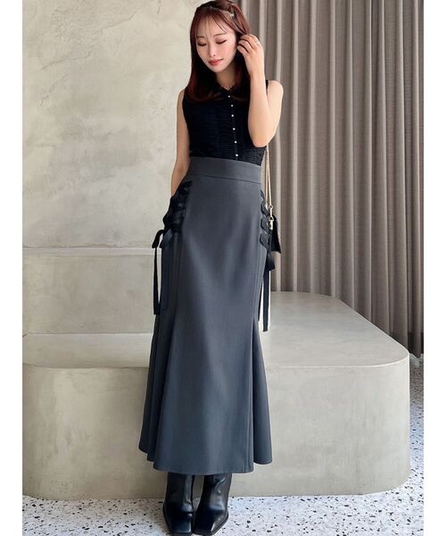 RESEXXY(リゼクシー)の「シャーリングボリュームトップス(その他トップス・レディース・アイボリー/ピンク/ブラック・FREE)」の6枚目の写真