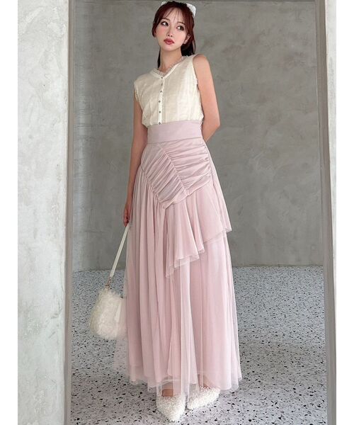 RESEXXY(リゼクシー)の「シャーリングボリュームトップス(その他トップス・レディース・アイボリー/ピンク/ブラック・FREE)」の9枚目の写真