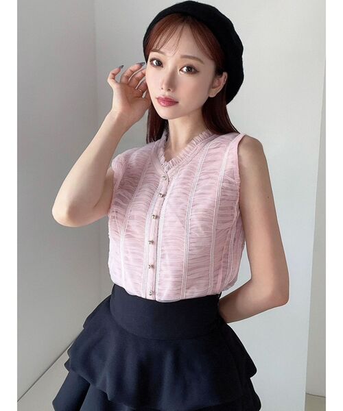 RESEXXY(リゼクシー)の「シャーリングボリュームトップス(その他トップス・レディース・アイボリー/ピンク/ブラック・FREE)」の12枚目の写真