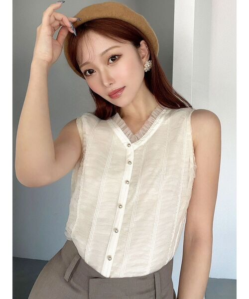 RESEXXY(リゼクシー)の「シャーリングボリュームトップス(その他トップス・レディース・アイボリー/ピンク/ブラック・FREE)」の17枚目の写真