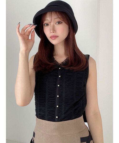 RESEXXY(リゼクシー)の「シャーリングボリュームトップス(その他トップス・レディース・アイボリー/ピンク/ブラック・FREE)」の21枚目の写真