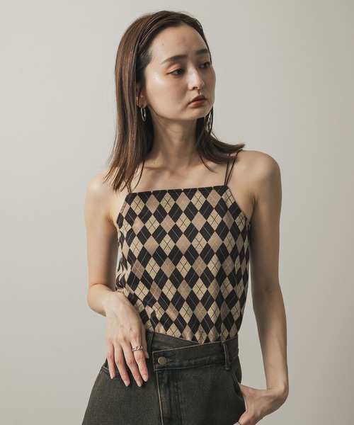 セール】パターンダブルストラップキャミ（キャミソール）｜SENSE OF